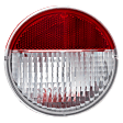 Driver or Passenger Side Tail Light, without Bulb, Halogen, Clear Lens, CAPA CERTIFIED