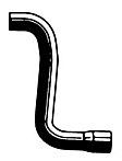 1987 Ford LTD Crown Victoria - Heater Hose, Heater To Pipe