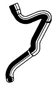 2008 Chevrolet Equinox - Radiator Hose Heater To Connector, 6 Cyl 3.4L