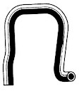1984 Chevrolet Celebrity - Radiator Hose, Heater To Engine, GAS, With A.C., Left Of Blower Motor, 2.5L 4Cyl