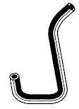 18836 Heater Hose - Natural, Rubber, Direct Fit, Sold individually