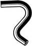 1983 Toyota Pickup - Heater Hose, 4WD, Pipe To Radiator