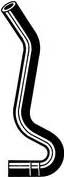 19062 Heater Hose - Black, EPDM Rubber, Direct Fit, Sold individually
