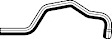 19116 Heater Hose - Black, Rubber, Direct Fit, Sold individually
