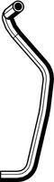19121 Heater Hose - Black, Rubber, Direct Fit, Sold Individually