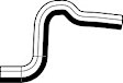 19188 Heater Hose - Natural, Rubber, Direct Fit, Sold Individually