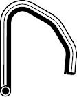2000 Ford Expedition - Heater Hose, Heater To Pipe, Without Auxilliary Heater
