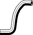 19213 Heater Hose - Natural, Rubber, Direct Fit, Sold individually