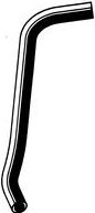 19602 Heater Hose - Black, Rubber, Direct Fit, Sold individually