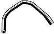 2000 Ford Windstar - Radiator Hose Tee To Intake Manifold, With Auxilliary Heater, 6 Cyl 3.8L