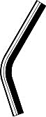1966 Chevrolet Chevy II - Radiator Hose Upper, GAS, With X.C., Early Model, Late Model, 8 Cyl 4.6L