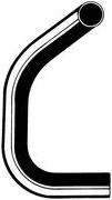1984 Ford F-150 - Radiator Hose Upper, Without Air Conditioning, With Standard Cooling, 6 Cyl 4.9L