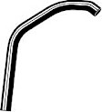 1977 Pontiac Firebird - Radiator Hose Upper, 8 Cyl 5.7L