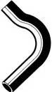 1969 Cadillac Eldorado - Radiator Hose, Lower, GAS, 7.7L 8Cyl