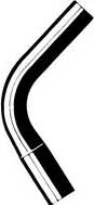 1969 Fiat 850 - Radiator Hose, Lower, GAS, Engine No. 1064628 Thru 1250982, Engine No. 1250983 & After, 0.8L 4Cyl