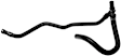 24477 Gates OE Replacement Heater Hose - Rubber, Direct Fit, Sold Individually