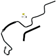 352708 Gates OE Replacement Power Steering Return Line Hose Assembly