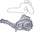 45012 Water Pump, 6.7L, 8Cyl, OE Replacement Series