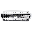 Lariat Grille Chrome Shell with Textured Black Insert CAPA Certified