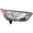 Passenger Side Halogen Headlight, With bulb(s), Clear & Amber Lens, CAPA Certified