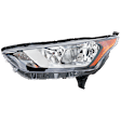 Driver Side Halogen Headlight, With bulb(s), Clear & Amber Lens, CAPA Certified