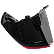 Passenger Side, Outer LED Tail Light, with Bulb, Mounts on Body, CAPA CERTIFIED