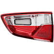 Passenger Side, Outer LED Tail Light, With bulb(s), Red Lens, CAPA Certified
