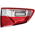 Driver Side, Outer LED Tail Light, With bulb(s), Red Lens, CAPA Certified