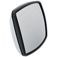 Driver or Passenger Side Mirror Head, Lower, Manual Adjust, Non-Heated, Chrome, For 2 Piece-type Mirrors