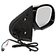 Passenger Side Mirror, Power Adjust, Power Folding, Heated, Paintable, In-glass Signal Light, With memory, With Puddle Light, No Auto-Dimming, No Blind Spot Feature, Chrome Cap
