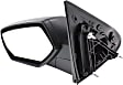 2014-2018 Chevrolet Silverado 1500 - Driver Side Mirror, Manual Adjust, Non-Heated, Manual Folding, Textured Black, No Signal Light, Without Memory Recall, No Puddle Light, No Auto-Dimming, No Blind Spot Feature