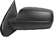 2014-2018 Chevrolet Silverado 1500 - Driver Side Mirror, Manual Adjust, Non-Heated, Manual Folding, Textured Black, No Signal Light, Without Memory Recall, No Puddle Light, No Auto-Dimming, No Blind Spot Feature