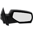 2014-2018 Chevrolet Silverado 1500 - Passenger Side Mirror, Manual Adjust, Non-Heated, Manual Folding, Textured Black, No Signal Light, Without Memory Recall, No Puddle Light, No Auto-Dimming, No Blind Spot Feature
