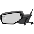 2014-2018 Chevrolet Silverado 1500 - Driver Side Mirror, Power Adjust, Heated, Manual Folding, Textured Black, No Signal Light, No Memory, No Puddle Light, No Auto-Dimming, With Blind Spot Glass