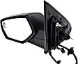 2014-2018 Chevrolet Silverado 1500 - Driver Side Mirror, Power Adjust, Heated, Manual Folding, Textured Black, No Signal Light, No Memory, No Puddle Light, No Auto-Dimming, With Blind Spot Glass