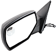 2014-2018 Chevrolet Silverado 1500 - Driver Side Mirror, Power Adjust, Heated, Manual Folding, Textured Black, No Signal Light, No Memory, No Puddle Light, No Auto-Dimming, With Blind Spot Glass