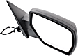 Passenger Side Mirror, Power Adjust, Heated, Manual Folding, Textured Black, No Signal Light, No Memory, No Puddle Light, No Auto-Dim, No Blind Spot Feature