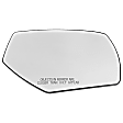 Passenger Side Mirror Glass, Heated, No Blind Spot Glass, No Turn Signal Light, No Auto-Dimming, For Models With Non-Towing Mirror