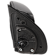 Driver Side Mirror, Power Adjust, Non-Heated, Manual Folding, Paintable, No Signal Light, No Memory, No Puddle Light, No Auto-Dim, With Blind Spot Glass