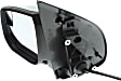 Driver Side Mirror, Power Adjust, Manual Folding, Heated, Chrome, No Signal Light, No Memory, No Puddle Light, No Auto-Dimming, With Blind Spot Glass