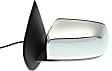 Driver Side Mirror, Power Adjust, Manual Folding, Heated, Chrome, No Signal Light, No Memory, No Puddle Light, No Auto-Dimming, With Blind Spot Glass