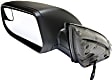 Driver Side Mirror, Power Adjust, Non-Heated, Manual Folding, Textured Black, No Signal Light, No Memory, No Puddle Light, No Auto-Dimming, With Blind Spot Glass