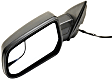 Driver Side Mirror, Power Adjust, Non-Heated, Manual Folding, Textured Black, No Signal Light, No Memory, No Puddle Light, No Auto-Dimming, With Blind Spot Glass