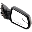 Passenger Side Mirror, Power Adjust, Non-Heated, Manual Folding, Textured Black, No Signal Light, No Memory, No Puddle Light, No Auto-Dimming, With Blind Spot Glass