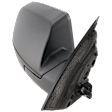 Passenger Side Mirror, Power Adjust, Non-Heated, Manual Folding, Textured Black, No Signal Light, No Memory, No Puddle Light, No Auto-Dimming, With Blind Spot Glass
