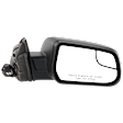 Passenger Side Mirror, Power Adjust, Non-Heated, Manual Folding, Textured Black, No Signal Light, No Memory, No Puddle Light, No Auto-Dimming, With Blind Spot Glass