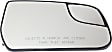 Passenger Side Mirror Glass, Non-Heated, With Blind Spot Glass, Convex, With Backing Plate and Blind Spot Glass