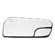 Driver Side Mirror Glass, Heated, With Blind Spot Glass, Flat, With Backing Plate and Blind Spot Glass
