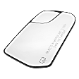 Passenger Side Mirror Glass, Heated, With Blind Spot Glass, Convex, With Backing Plate and Blind Spot Glass