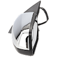 2015 Chevrolet Equinox LTZ - Driver Side Mirror, Original Equipment On 10-13 Models and 14-14 LTZ Model, Fits 15-17 Models, Power Adjust, Heated, Chrome, Manual Folding, No Signal Light, With Blind Spot Glass, With Memory, No Puddle Light, No Auto-Dimming